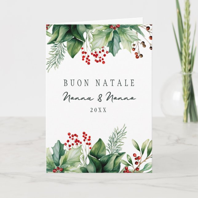 Festividades Cartão de Natal Dobrado (Frente)