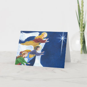 Festividades Cartão de Natal dos anjos