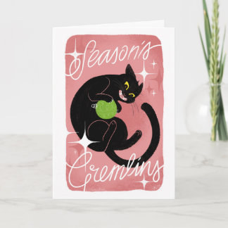 Festividades Cartão de Natal dos Gremlins da Temporada