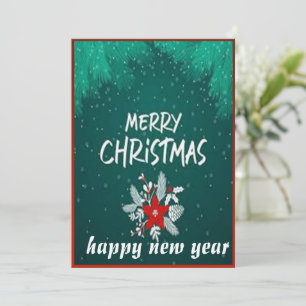 Festividades cartão de Natal e Ano Novo