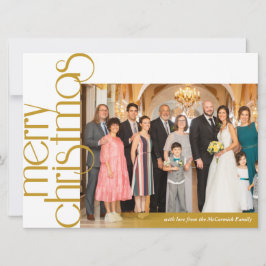 Festividades Cartão de Natal Elegante Clássico