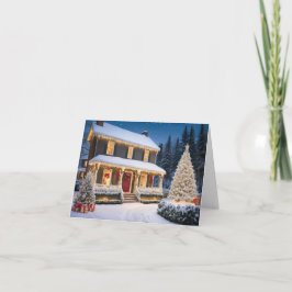 Festividades Cartão de Natal Elegante e Moderno