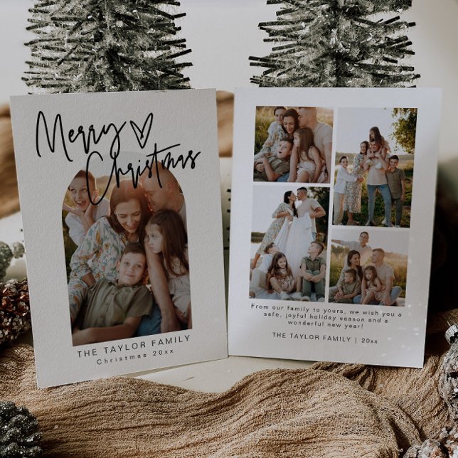 Festividades Cartão de Natal Elegante minimalista (Criador carregado)