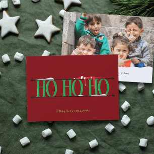 Festividades Cartão de Natal Elf Shenanigans Red & Green