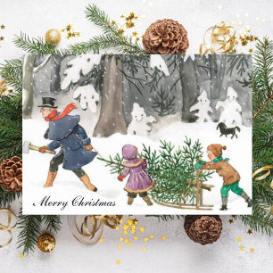 Festividades Cartão de Natal Elsa Beskow