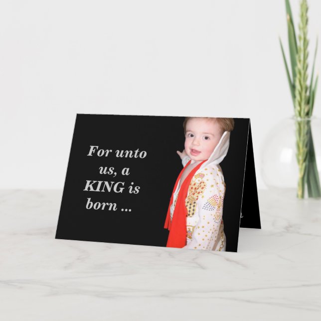 Festividades Cartão de Natal Elvis (Frente)