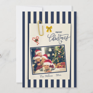 Festividades Cartão de Natal em estilo scrapbook com foto em do