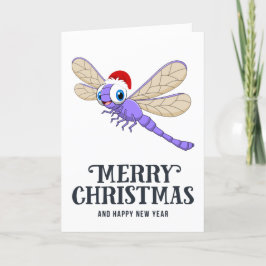 Festividades Cartão de Natal Engraçado Dragonfly