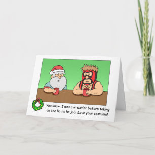Festividades Cartão de Natal engraçado: Experiência de traba