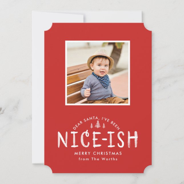 Festividades Cartão de Natal engraçado para fotos quadradas (Frente)