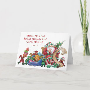 Festividades Cartão de Natal Engraçado Personalizado