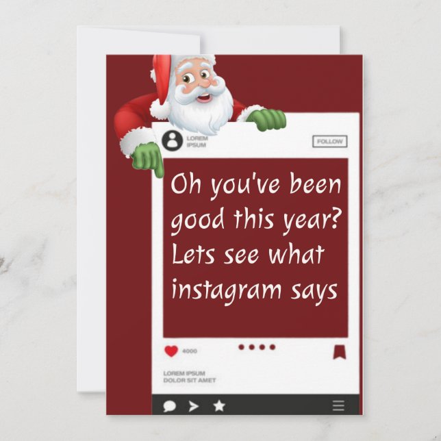 Festividades cartão de Natal engraçado personalizado (Frente)