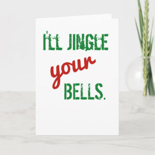 Festividades Cartão de Natal Engraçado - Vou Jingle Seus Sinos