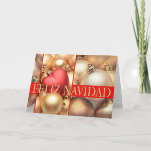 Festividades Cartão de Natal espanhol Feliz Navidad