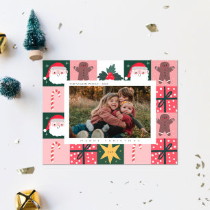 Festividades Cartão de Natal Família Feliz Natal Foto