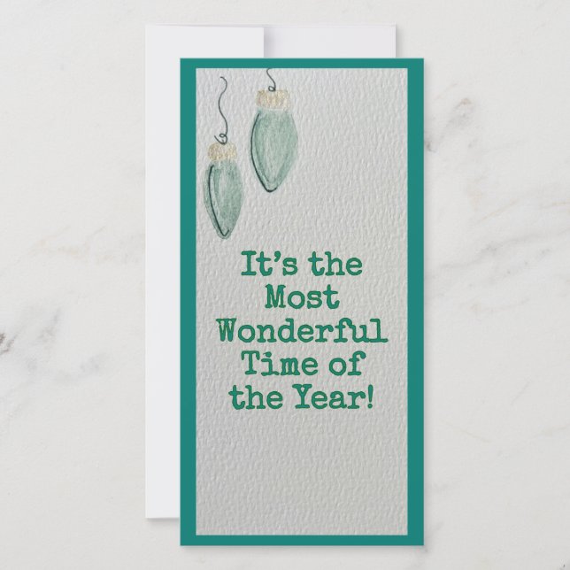 Festividades Cartão de Natal Familiar - Mais Maravilhoso - Cart (Frente)