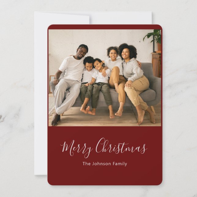 Festividades Cartão de Natal Feliz (Frente)