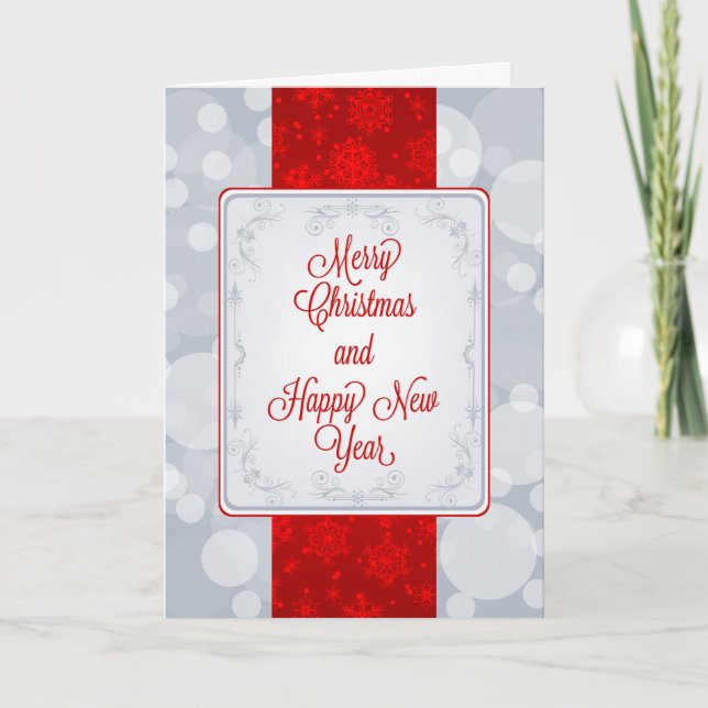 Festividades Cartão de Natal Feliz (Frente)