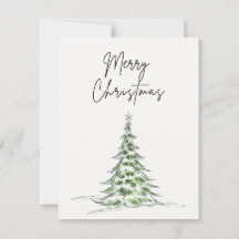 Cartão de Natal "Feliz Natal" - Árvore