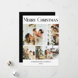 Festividades Cartão de Natal Feliz para Colagem de Fotos Modern