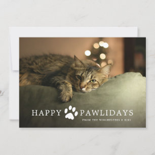 Festividades Cartão de Natal Feliz Pawlidays