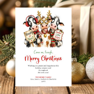 Festividades Cartão de Natal Festivo com Animais Fofos e Excênt
