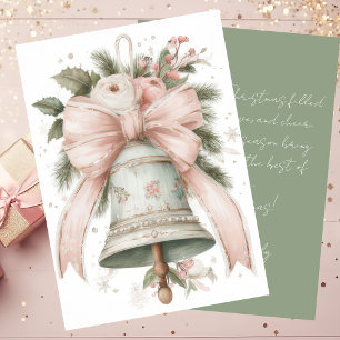 Festividades Cartão de Natal Festivo e Elegante Personalizado