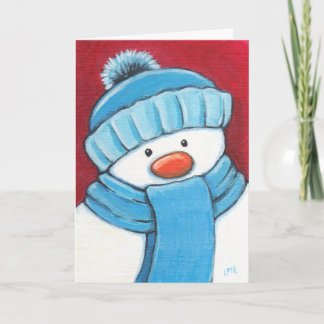 Festividades Cartão de Natal Festivo Snowman