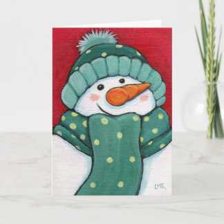 Festividades Cartão de Natal Festivo Snowman