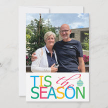 Cartão de Natal Flat Tis the Season