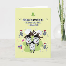 Festividades Cartão de Natal Fleas Navidad