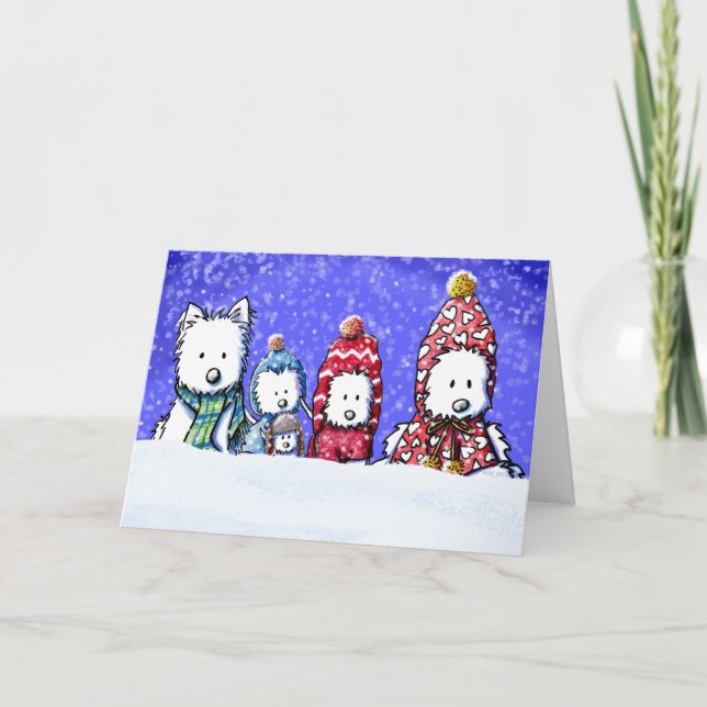 Festividades Cartão de Natal Fluffybutt (Frente)