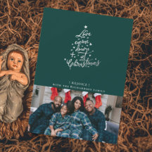 Cartão de Natal Foto Amor Desceu