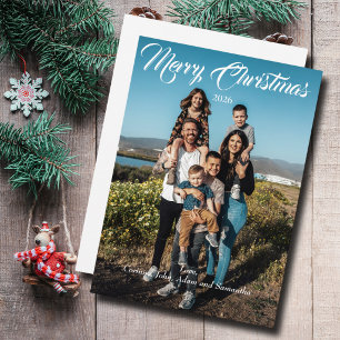 Festividades Cartão de Natal foto de Natal ano roteiro branco