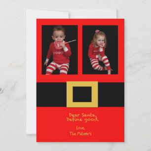 Festividades Cartão de Natal Fotográfico para papais noeis Be