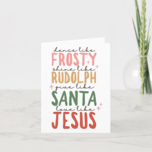 Festividades Cartão de Natal Frosty Rudolph Papai Noel Jesus