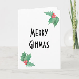 Festividades Cartão de Natal Gin Lover