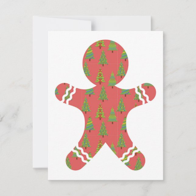Festividades Cartão de Natal Gingerbird (Frente)