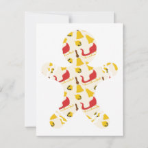 Cartão de Natal Gingerbird