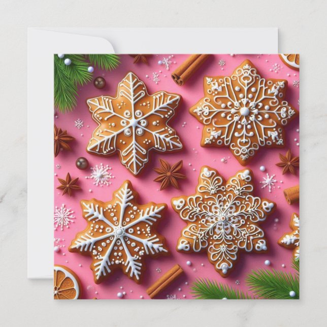 Festividades Cartão de Natal Gingerpão! (Frente)