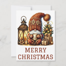 Festividades Cartão de Natal Gnomo