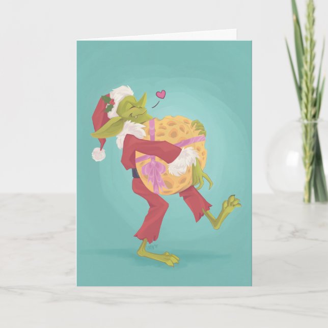 Festividades Cartão de Natal Goblin (Frente)