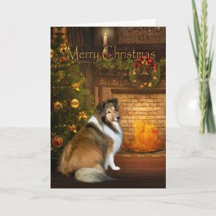 Festividades Cartão de Natal "Grace" Sheltie Xmas