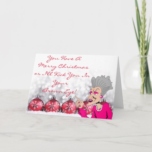 Festividades Cartão de Natal Grand Dame III (Frente)