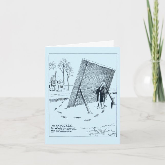 Festividades Cartão de Natal H.T. Webster/Timid Soul (Frente)