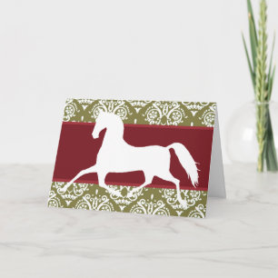 Festividades Cartão de Natal Holiday Horse