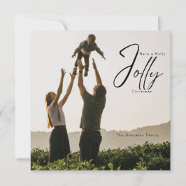 Festividades Cartão de Natal Holly Jolly