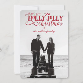 Festividades Cartão de Natal Holly Jolly - 5" x 7" com envelope