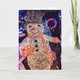 Festividades Cartão de Natal Homem de Neve