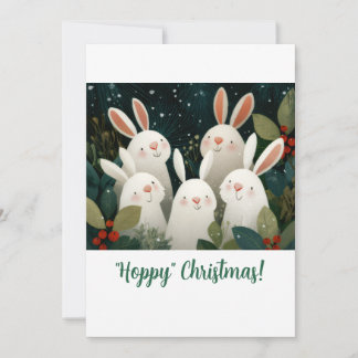 Festividades Cartão de Natal "Hoppy Christmas"